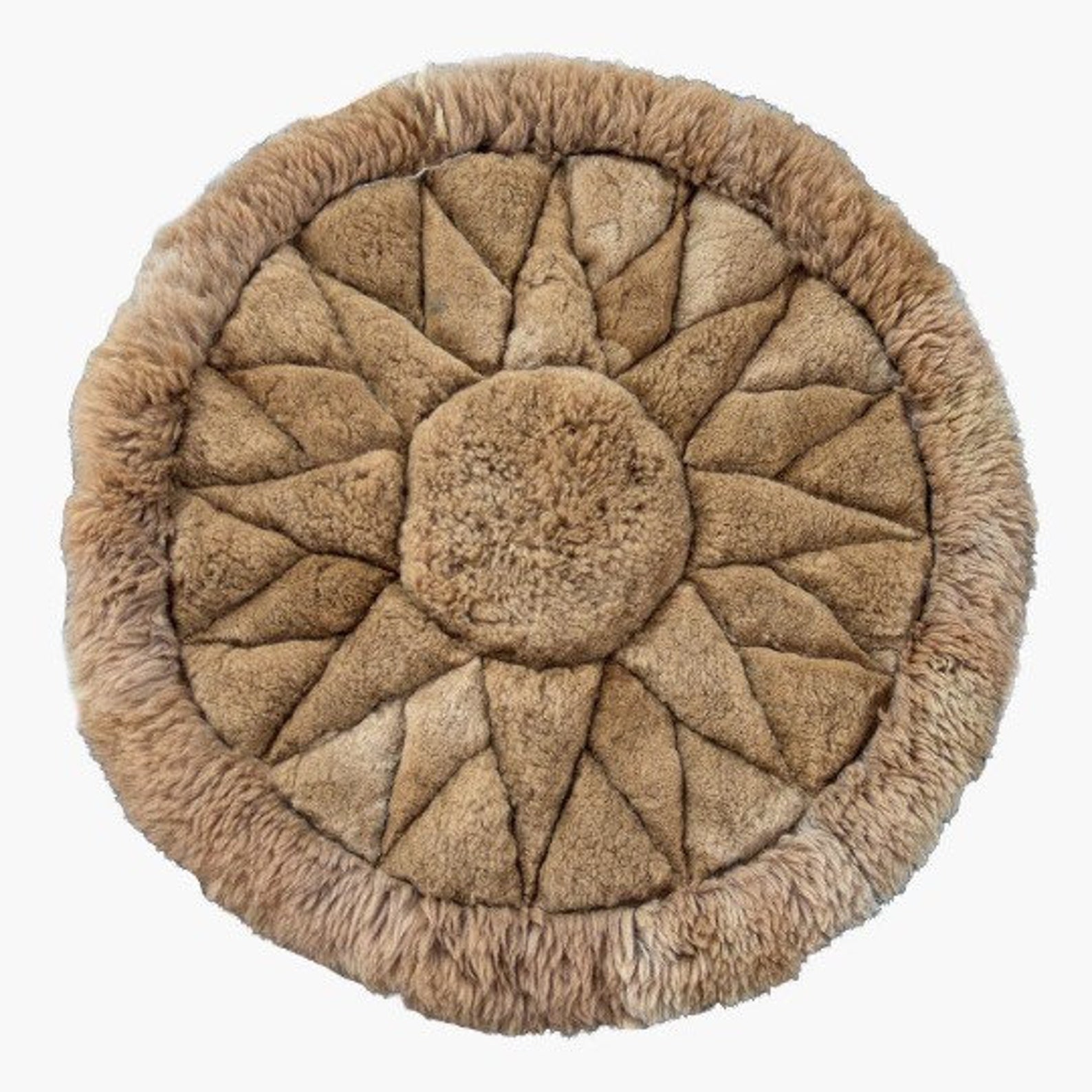 Round Alpaca fur rug handmade in Peru Alpaca fur rug Etsy