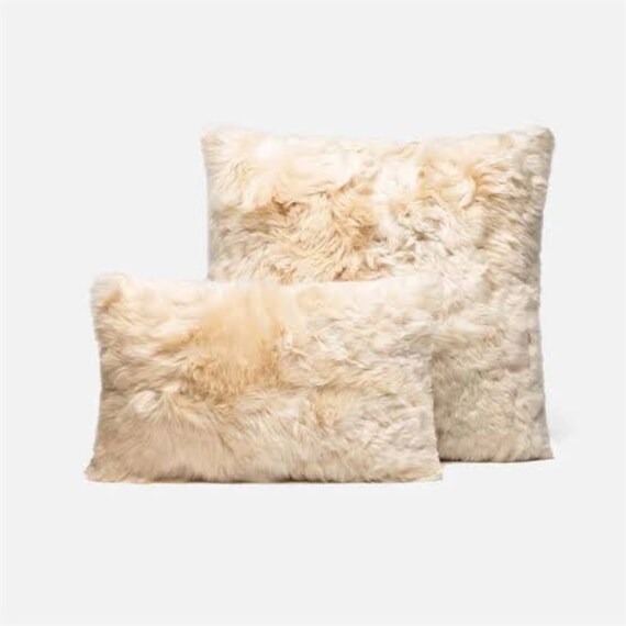 Alpaca fur pillow sale