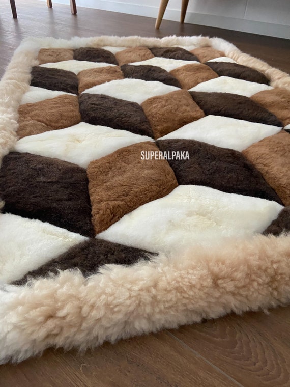 Alpaca fur blanket sale