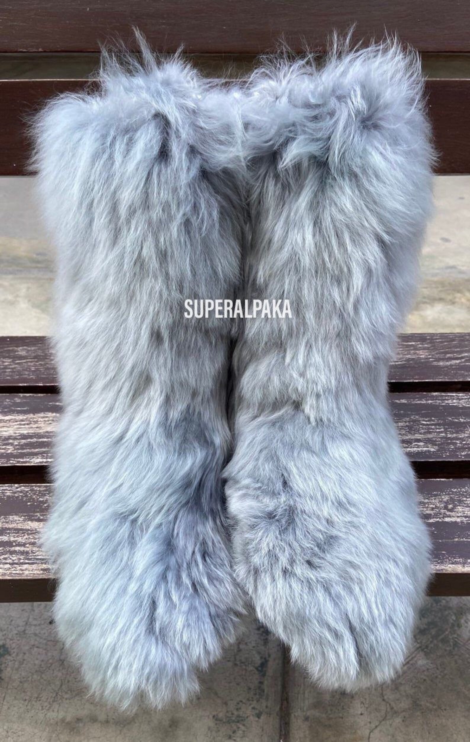 alpaca biker boots