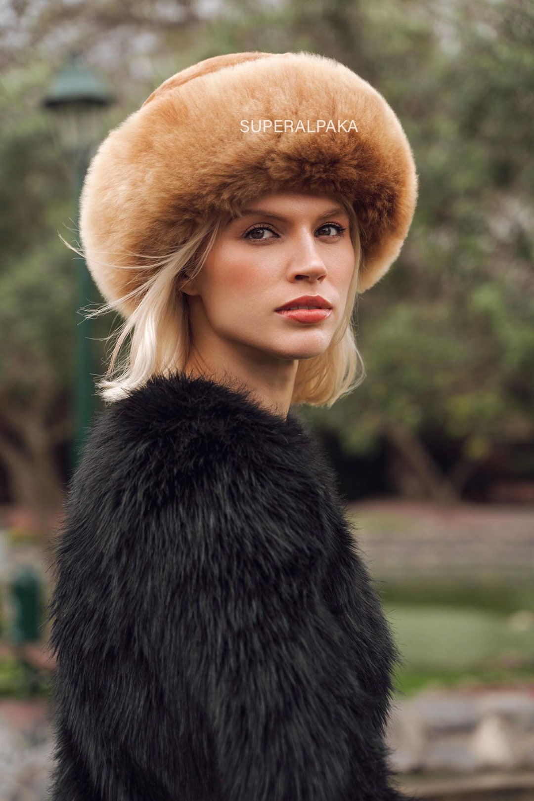 Premium Baby Alpaca Fur Hat Brown Color Ladies Womens FINE Alpaca Hat Unisex Alpaca Hat Russian Hat Cossack Hat Christmas Gift Idea Etsy UK