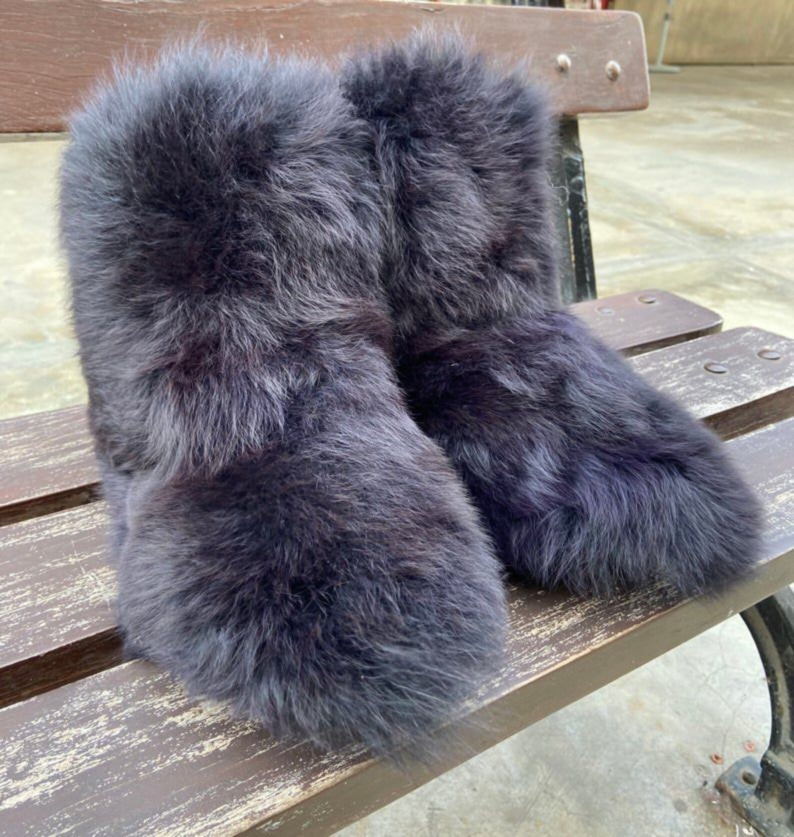 alpaca biker boots