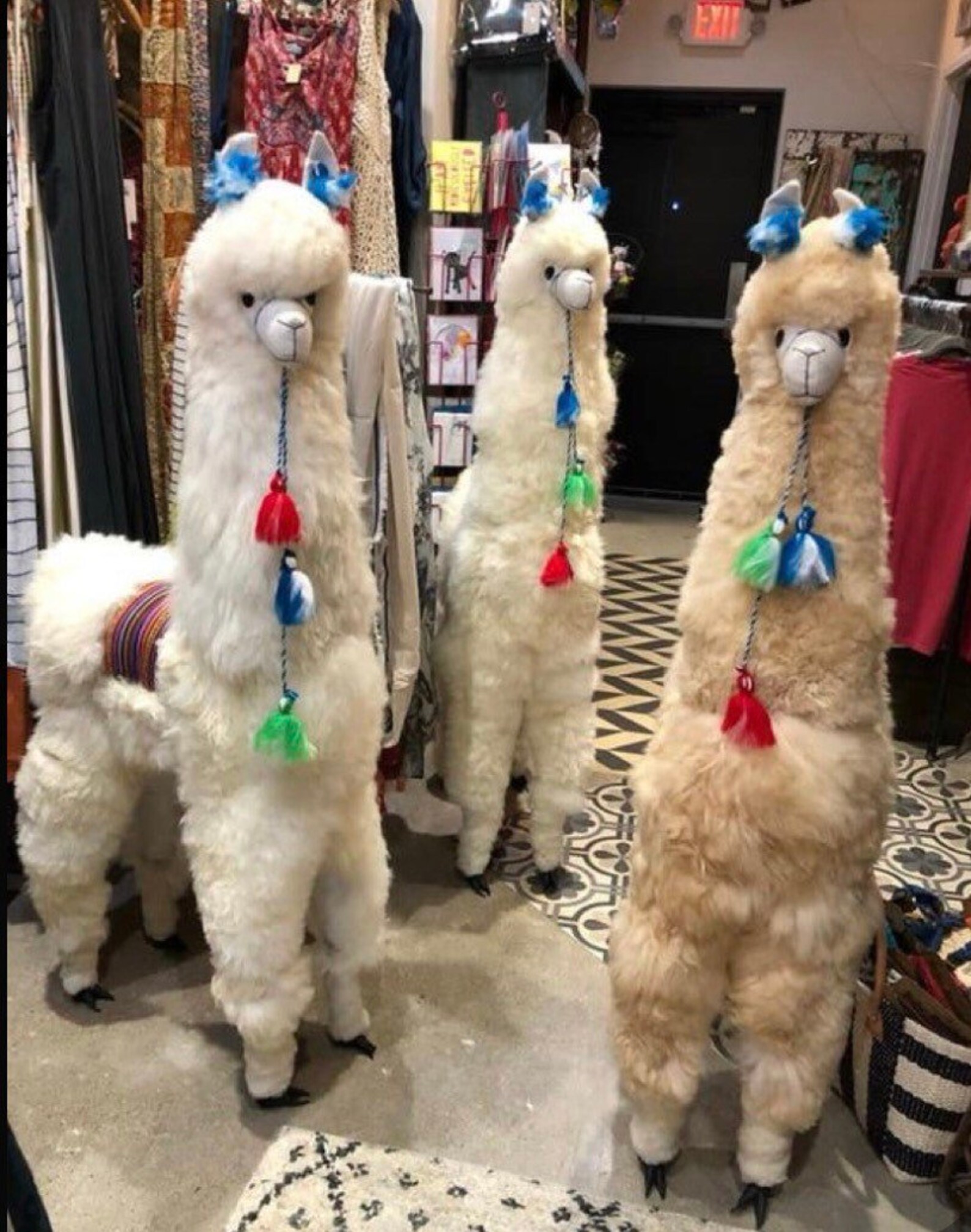 Big Alpaca fur toy Handmade Alpaca big stuffed Animal Etsy