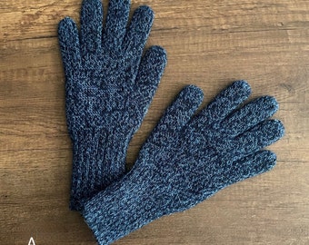 Alpaca Reversible Winter Gloves, Alpaca winter gloves, Alpaca wool Gloves, Hand-Knitted Alpaca Winter Gloves