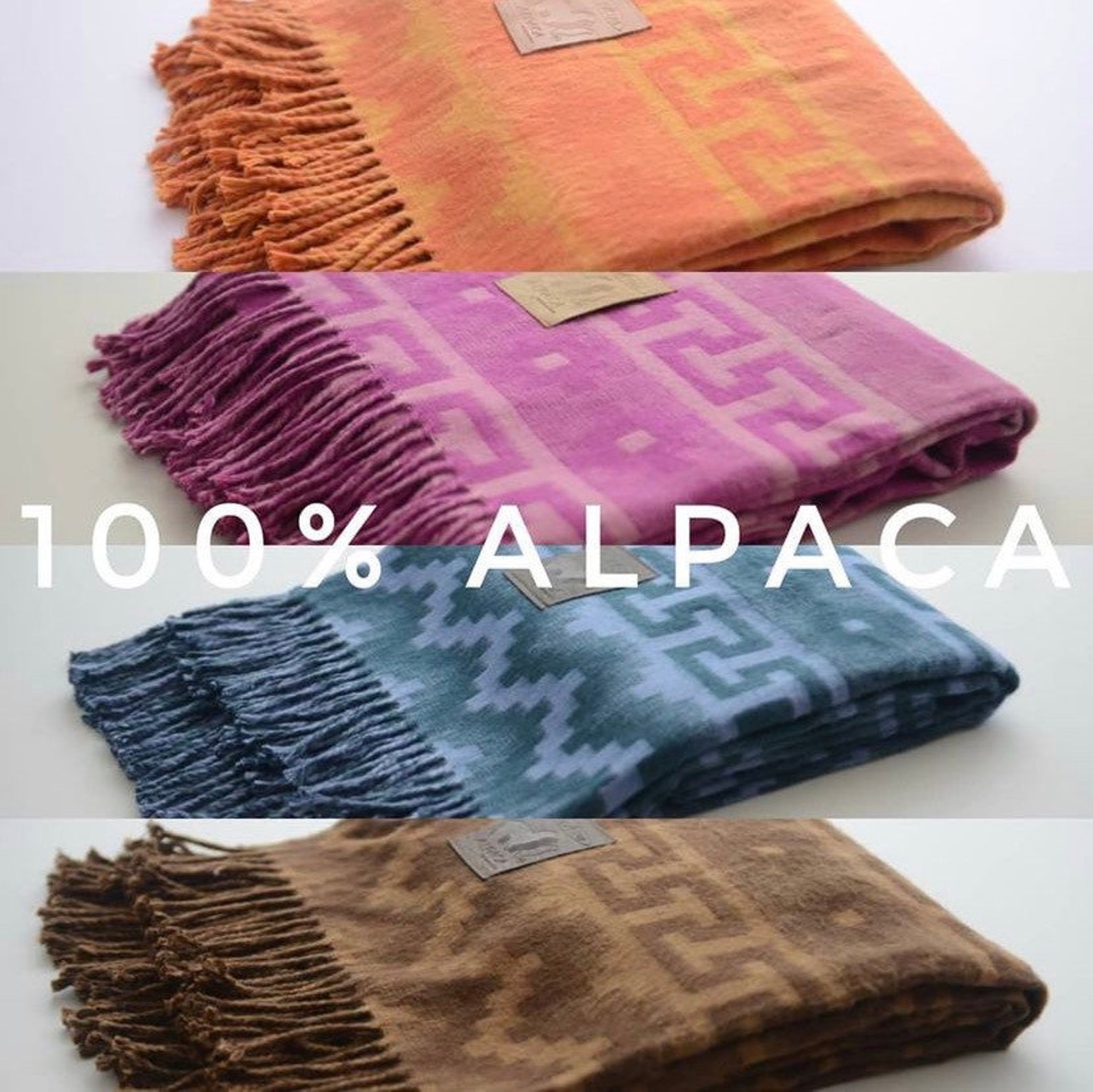 Luxurious Alpaca blanket wool blankets peruvian blankets Etsy