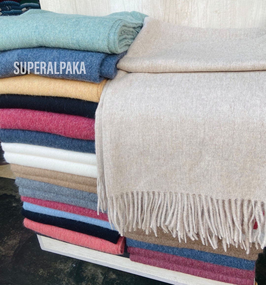 Luxurious Alpaca Blanket Alpaca Wool Blanket Peruvian Throw Blanket