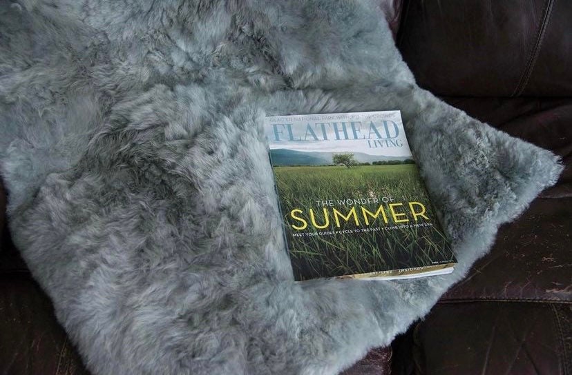 Grey Baby Alpaca fur throw handmade in Peru Alpaca real