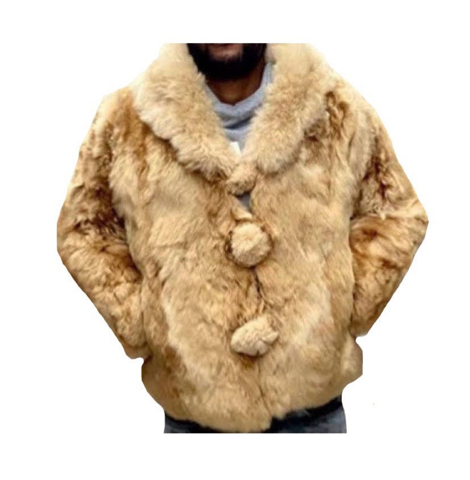 Stunning genuine Baby Alpaca Elegant Fur coat jacket Etsy