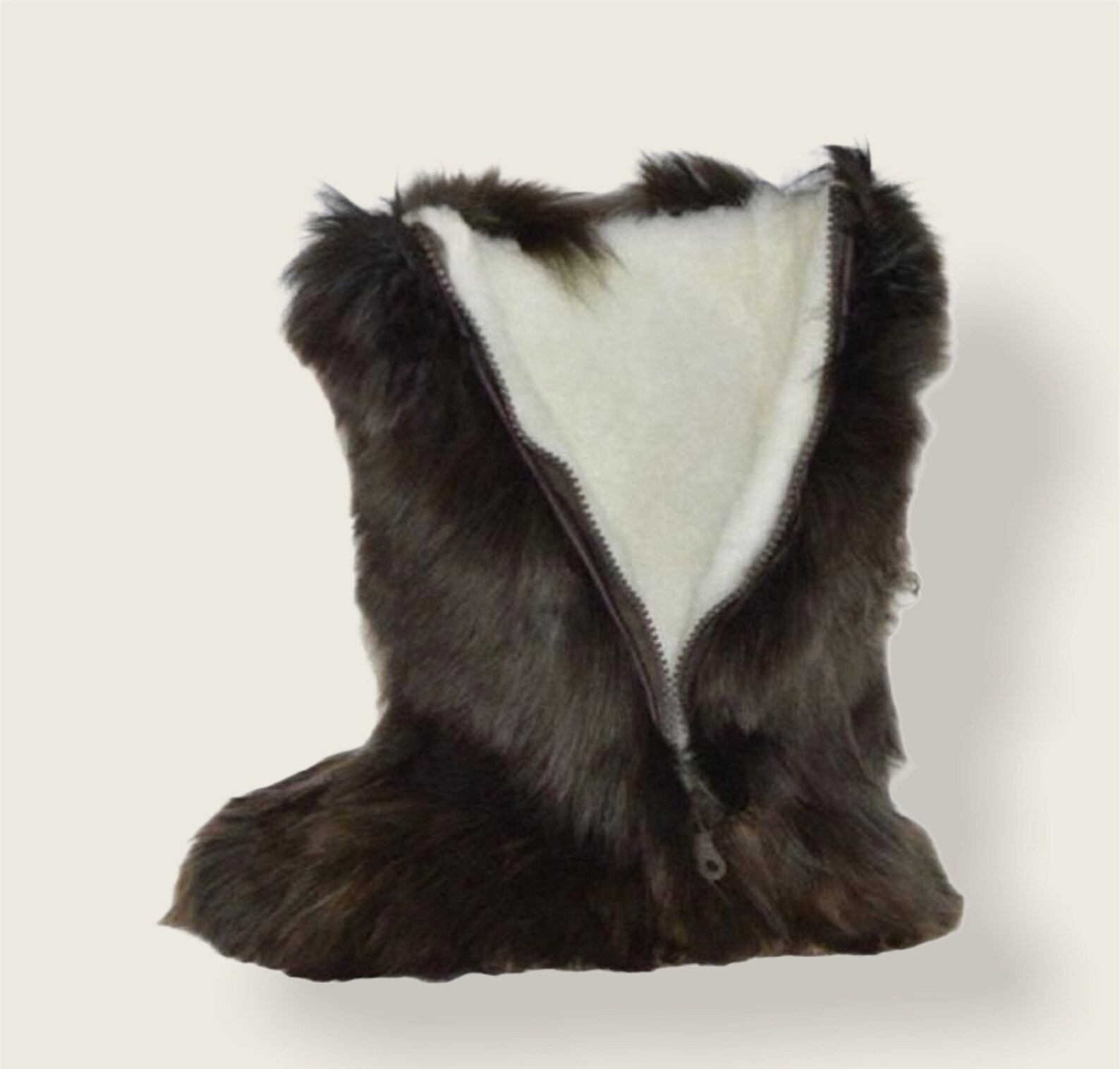 alpaca biker boots