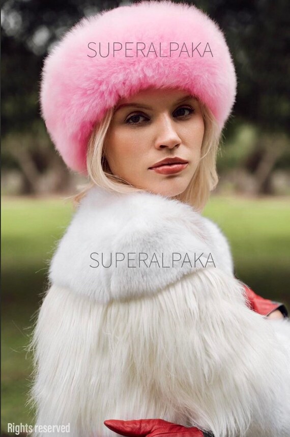 Premium Baby Alpaca Fur Hat Ladies 