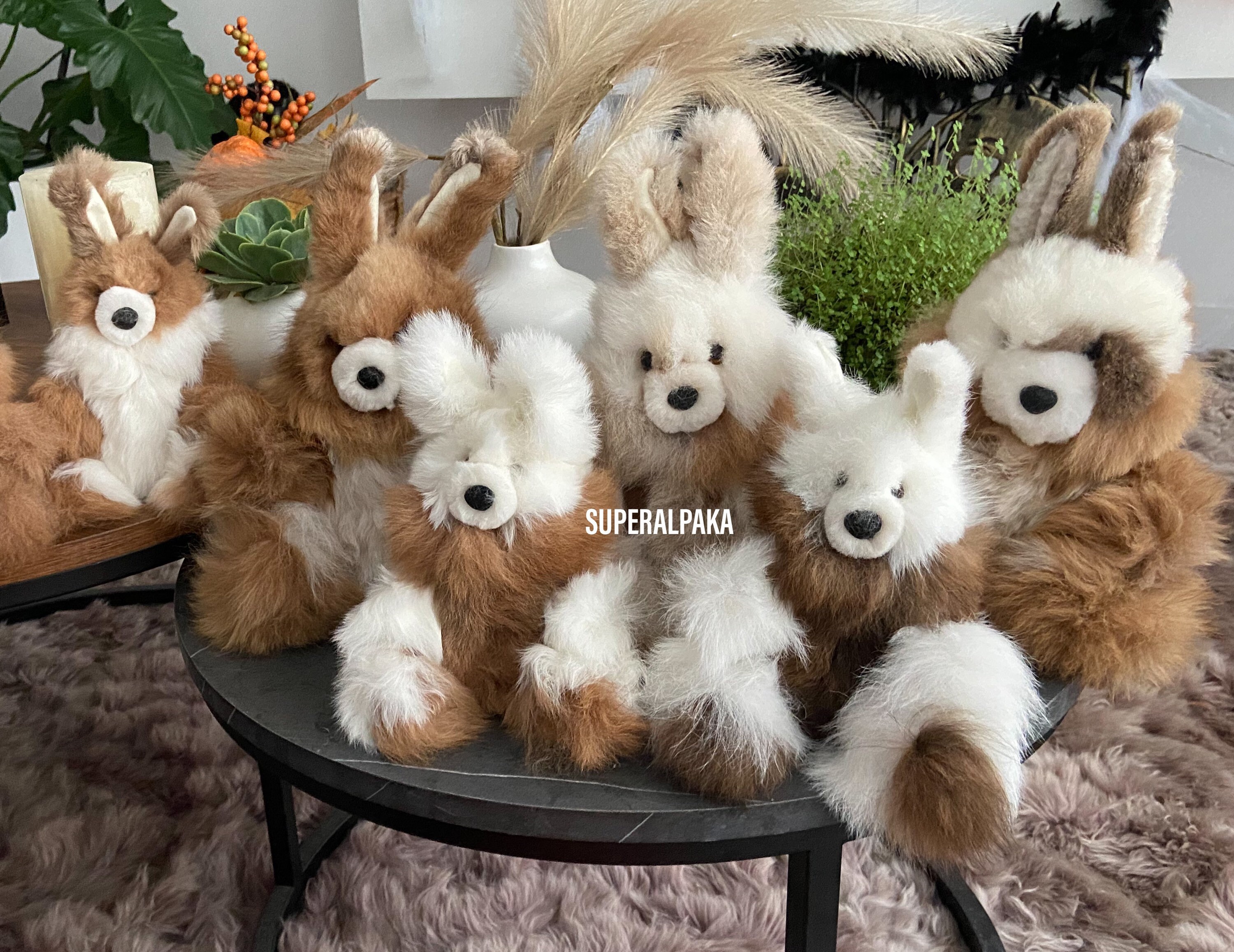 Rabbit Fur Toy Made From 100% Alpaca Fur Extremely Soft / - Etsy