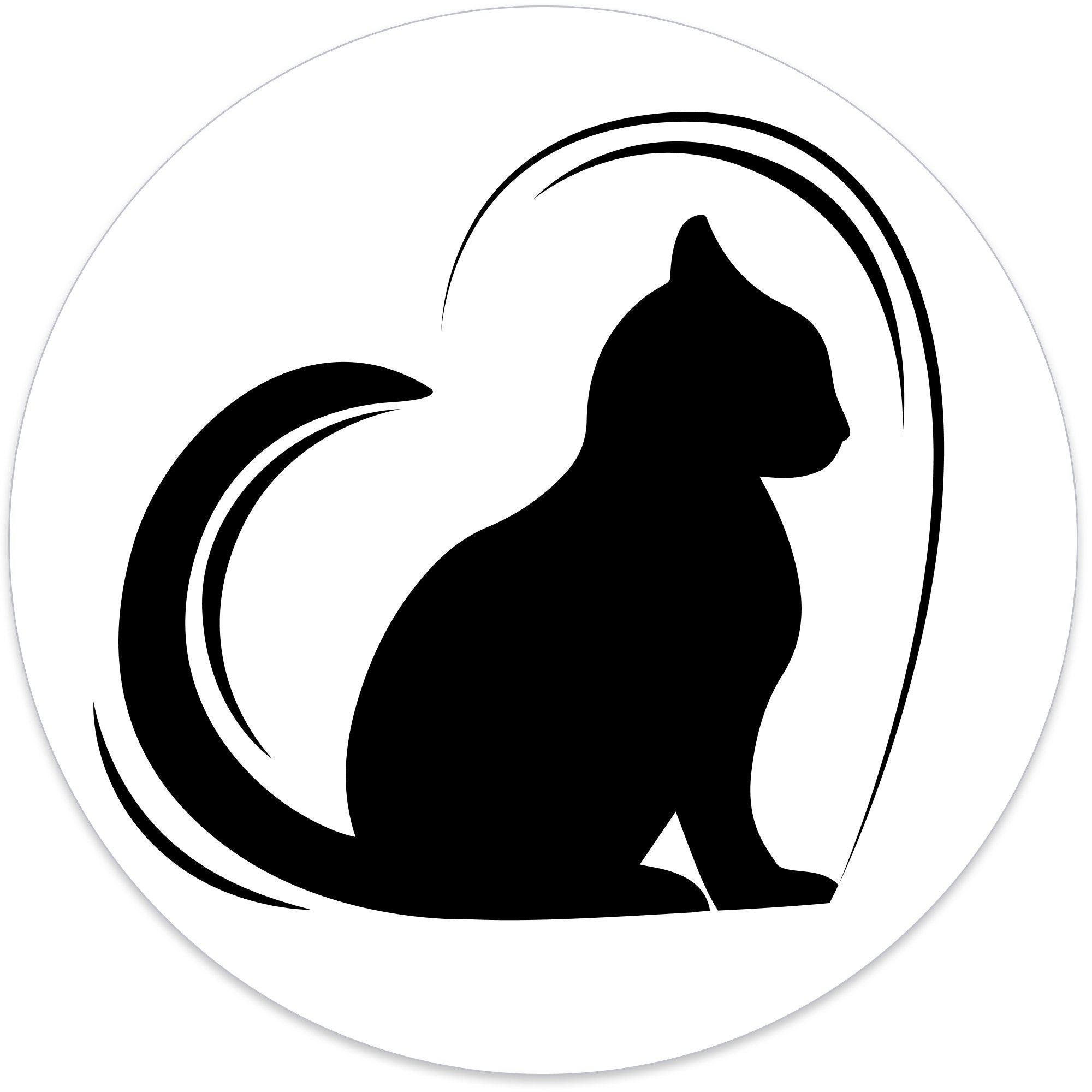 Amazon.com - WSQ 2-Pack Cute Black Cat Vinyl Decal Sticker