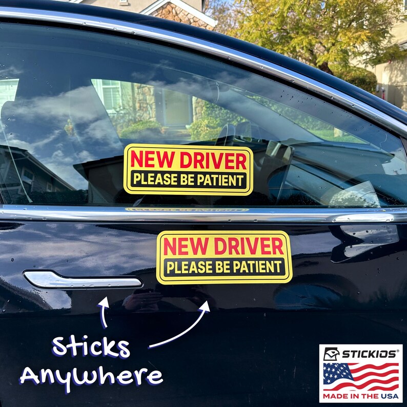 New Driver Sticker By Rta New Driver Stickers (non-magnetic) - Reusable & Removable - Etsy