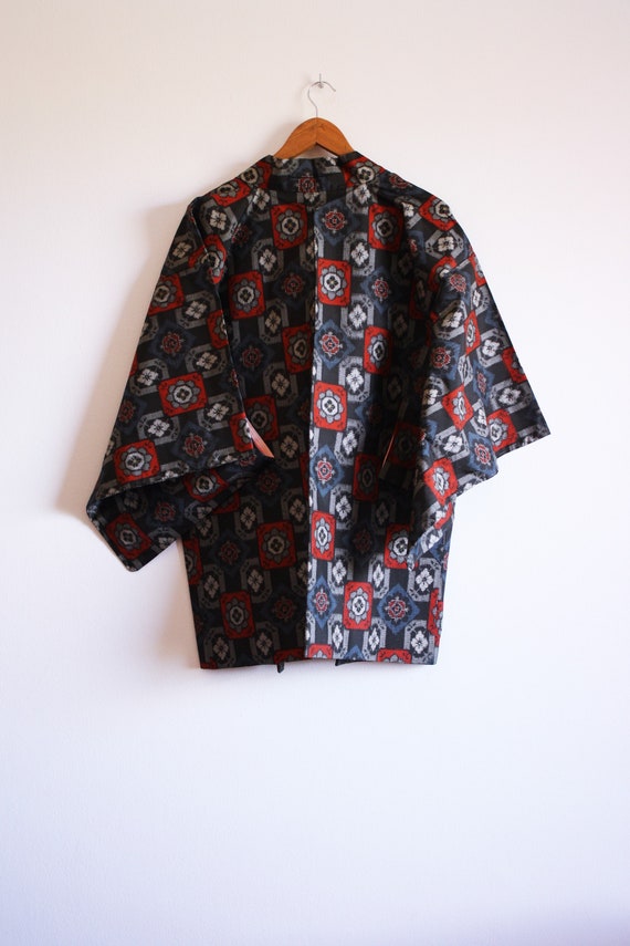 Vintage Haori Jacket, Tsumughi Haori Kimono Jacke… - image 2