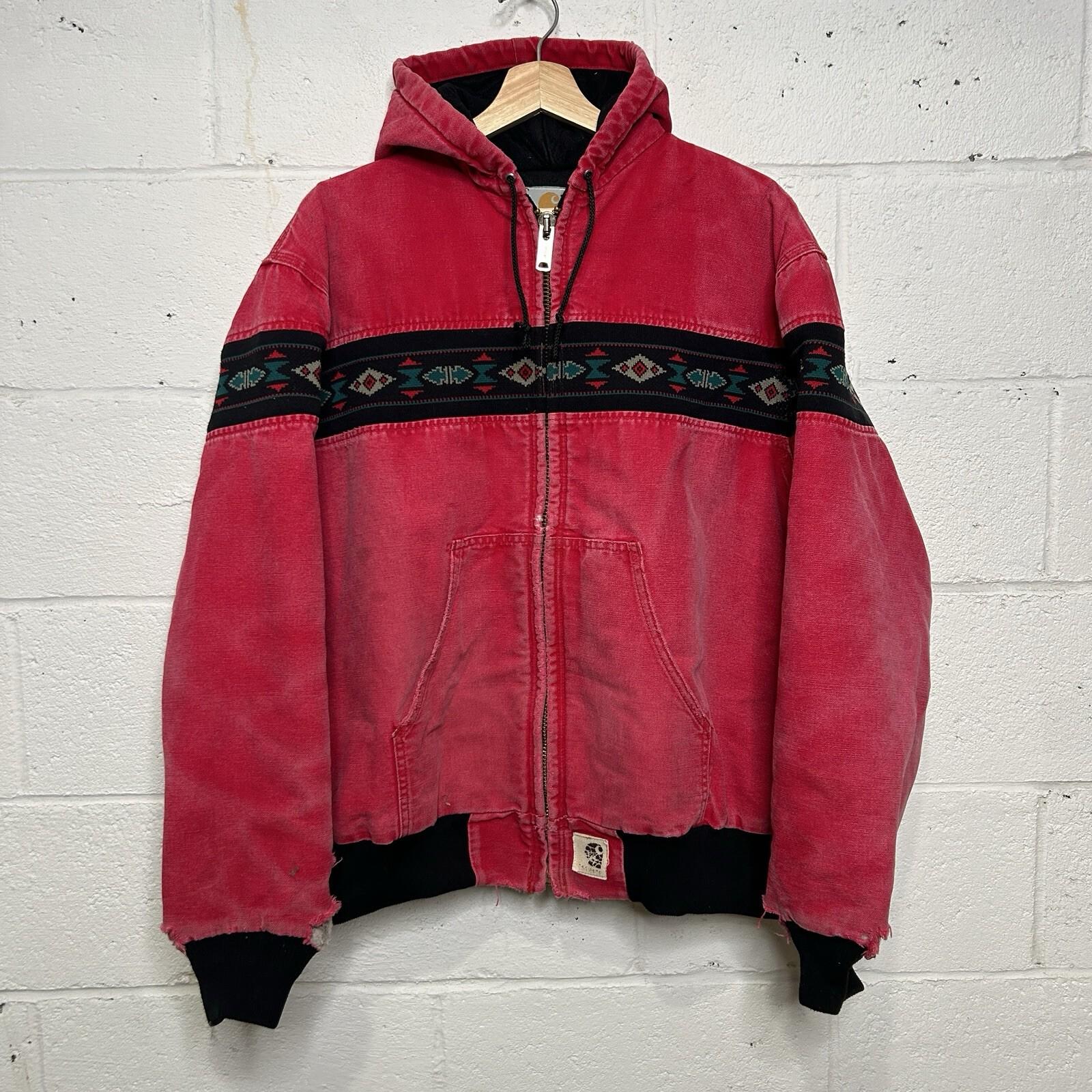 Vintage Carhartt Active Jacket Red - Etsy