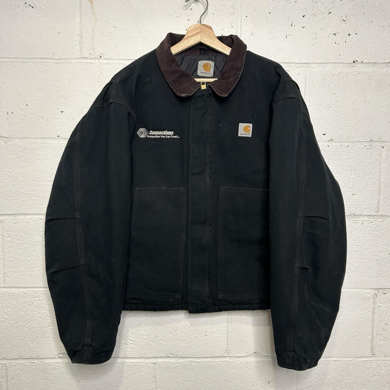 Carhartt トラディショナルジャケット　J02ブラック　短丈　良フェード Carhartt j02 black - Etsy 日本