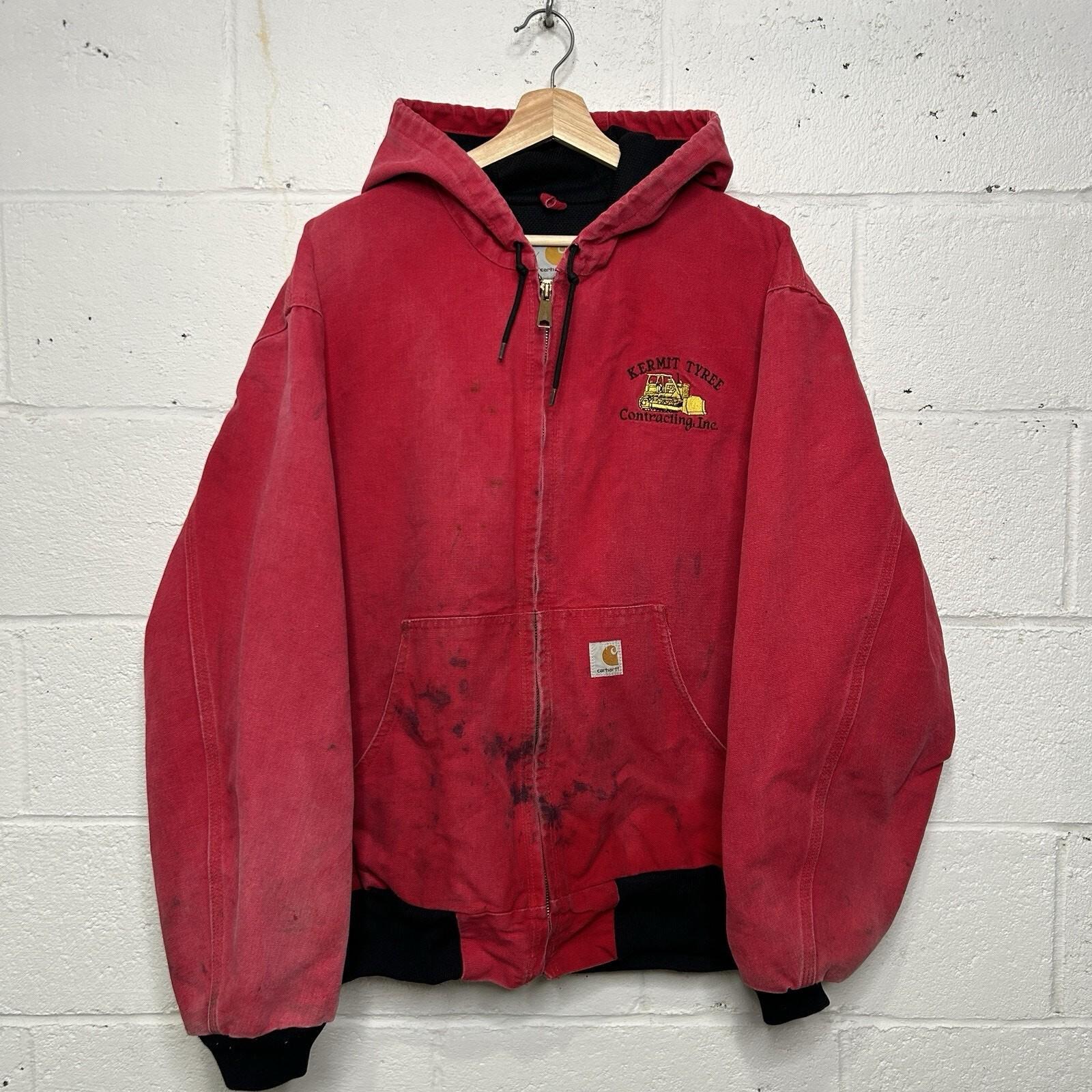 Carhartt Active Jacket Red - Etsy