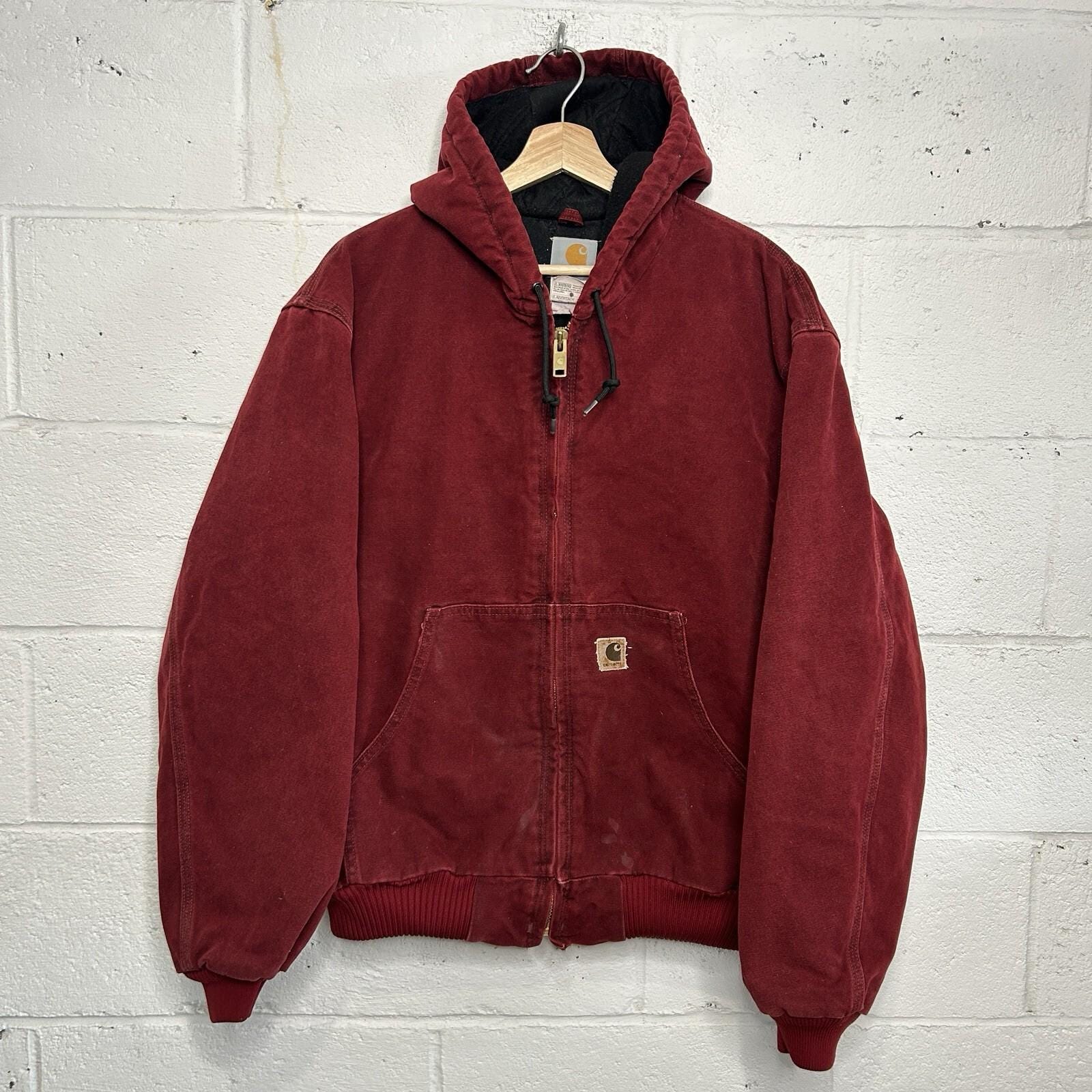 Vintage Carhartt Active Jacket Red - Etsy Australia