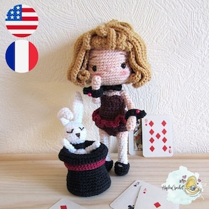 Amigurumi crochet Pattern : Fairylusion doll in English and French | doll crochet pattern | crochet pattern | amigurumi pattern