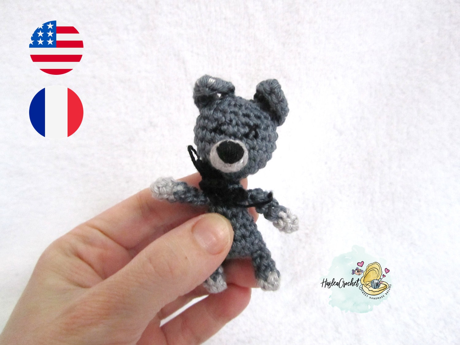 30 Wolf Crochet Patterns to Stitch for Woodland Decor, Gifts, and Amigurumi Displays 21 Little Wolf Crochet Pattern in English and French