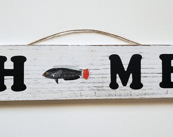 Redtail Tamarin Wrasse HOME Sign