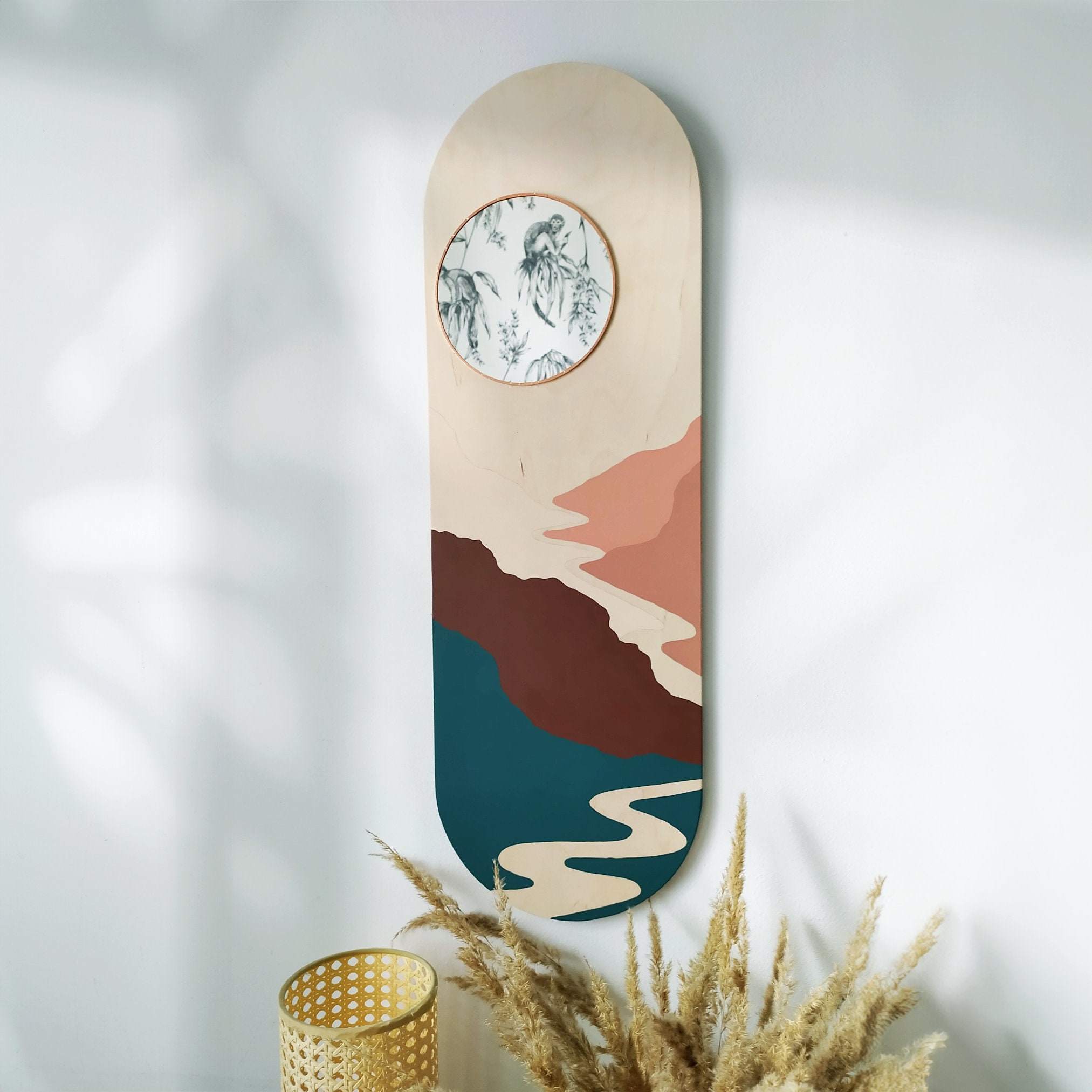 Lala Handmade Japandi Mirror, Wall Decor, Wall Art, Boho Decor, Japandi ...