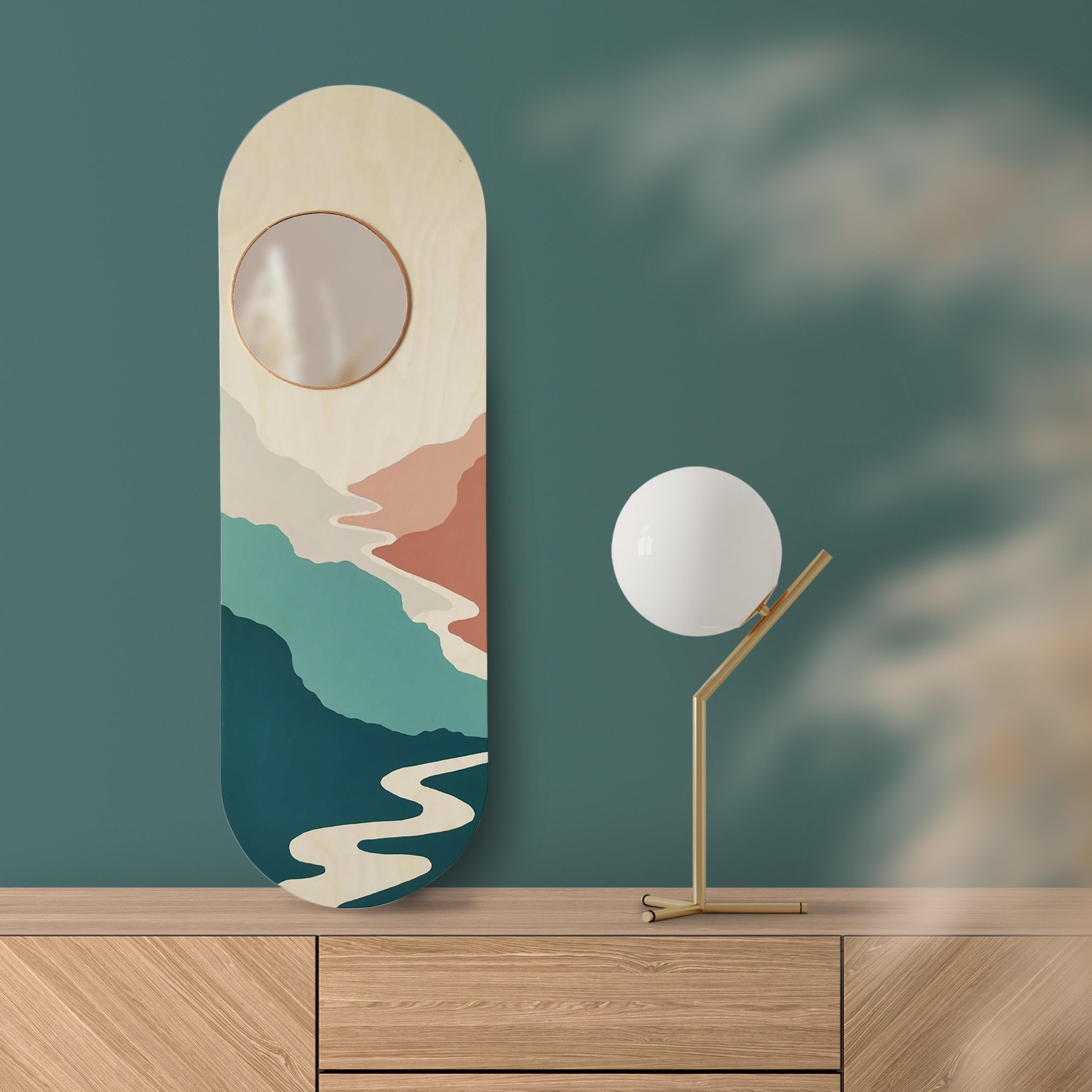 Lele Handmade Japandi Mirror, Wall Decor, Wall Art, Boho Decor, Japandi ...