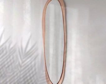jojo handmade mirror, irregular mirror, asymmetrical mirror, organic mirror, aesthetic mirror wall decor