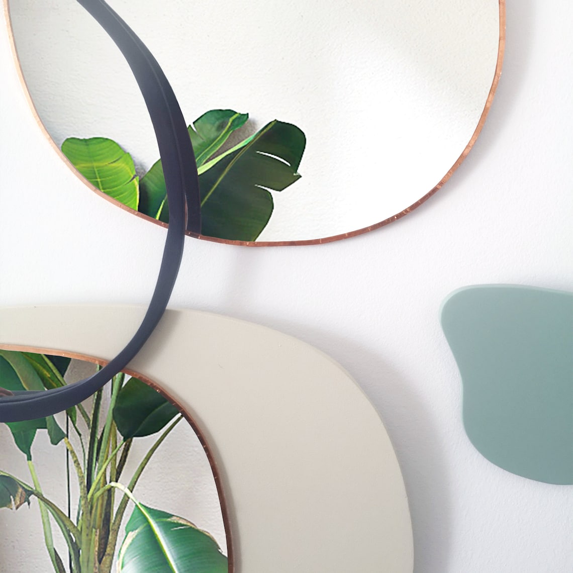 Cici Handmade Organic Mirrors Set, Wall Decor, Wall Art, Boho Decor ...