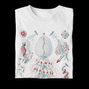Siphonophores Comfort Colors® Cotton T-Shirt, Mysterious deep-sea fish, Oceanic, Unique abyss diver deep sea life Ocean animal Marine