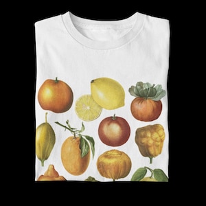 Citrus Species Comfort Colors® Cotton T-Shirt, Vintage Graphic Tee, italy italian style summer Boho Botanical, Cottagecore Nature garden