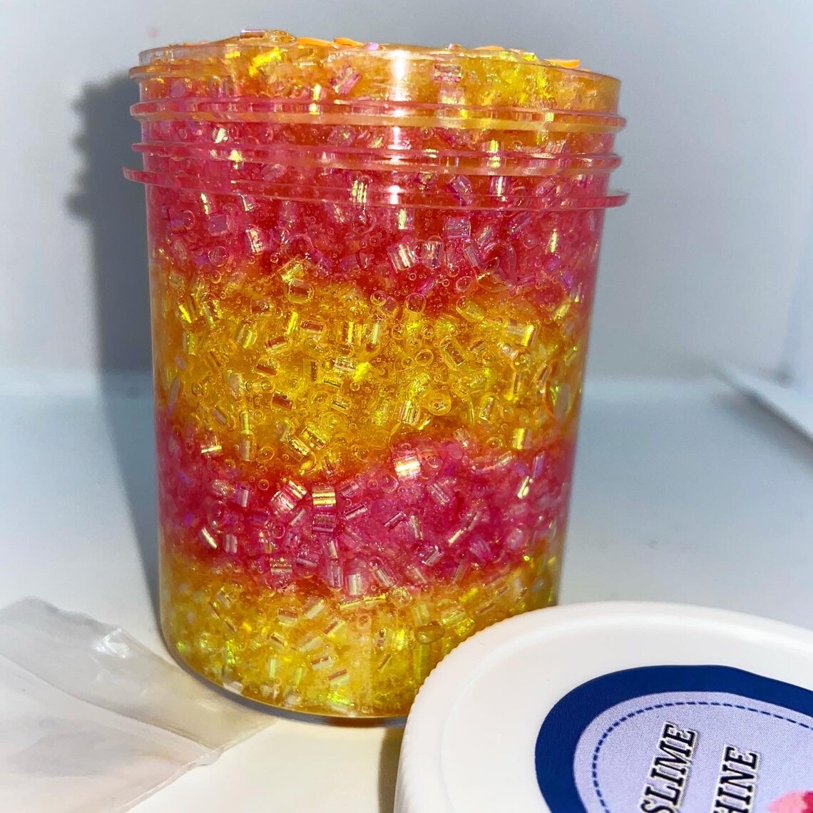 Rainbow Monster Bingsu bead slime | Etsy