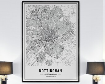 Nottingham Poster | Etsy