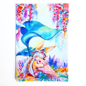 Made in Abyss Nanachi and Mitty | Watercolor Print | A6 | A4