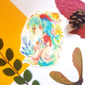 Ganyu Genshin Impact Bookmark Bookmark + Sticker