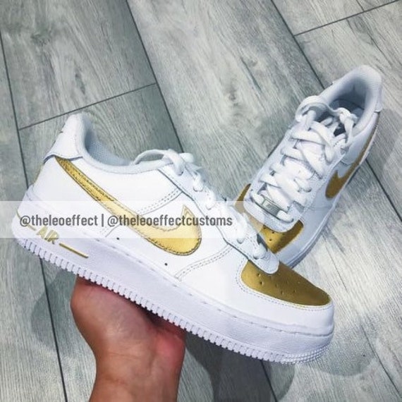 custom air force 1 gold