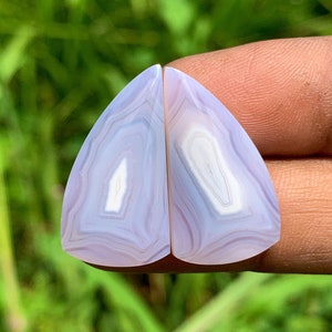 PAARSE CHALCEDENIE Paren | Beste kwaliteit | Perfect voor cadeau | Genezing | Modestijl | van Indonesië