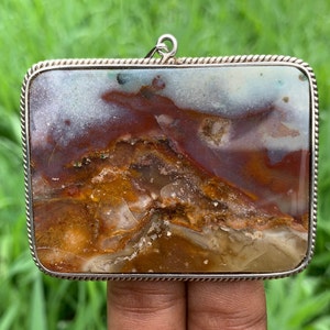 Pendant Petrified Wood | necklace | Stainles | gift
