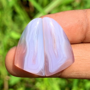 PAARSE CHALCEDENIE Paren | Beste kwaliteit | Perfect voor cadeau | Genezing | Modestijl | van Indonesië