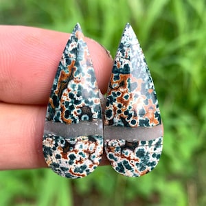 Morning Dew Jasper Pairs cabochon | naturals from indonesia