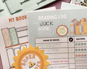 Reading log for summer, homeschool, book goal