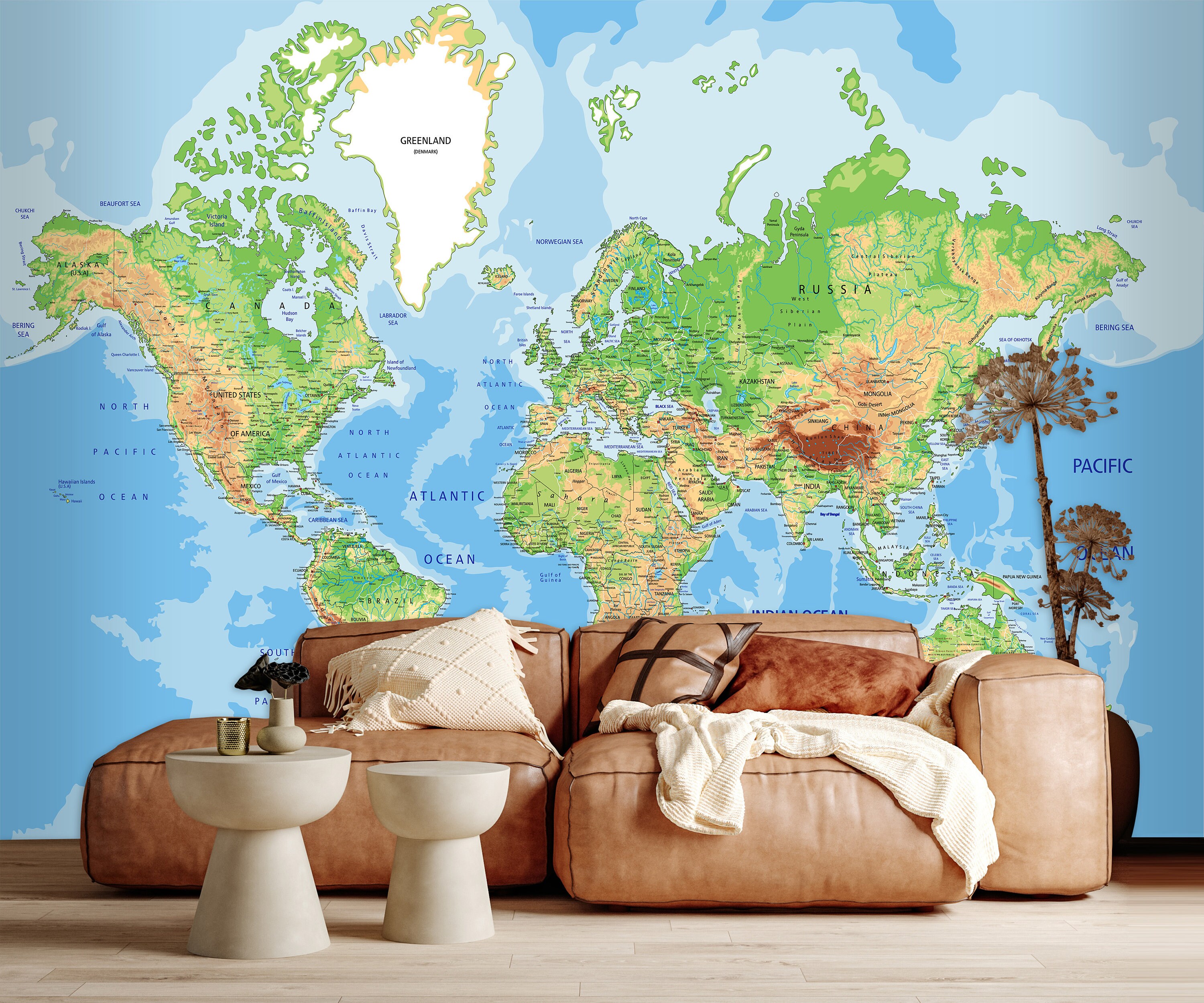 Wall Décor Home Décor Wallpaper Map Wallpaper World Old Vintage Ancient