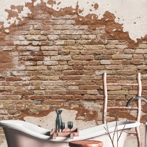 Brick Wallpaper Faux  Pattern 3d Red Brick Retro Peel And Stick Textured Wall Mural Bedroom Cafe