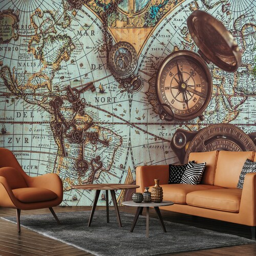 World Map Wallpaper Peel and Stick Earth World Old Travel - Etsy UK World Map Wallpaper Peel and Stick Earth World Old Travel - Etsy UK
