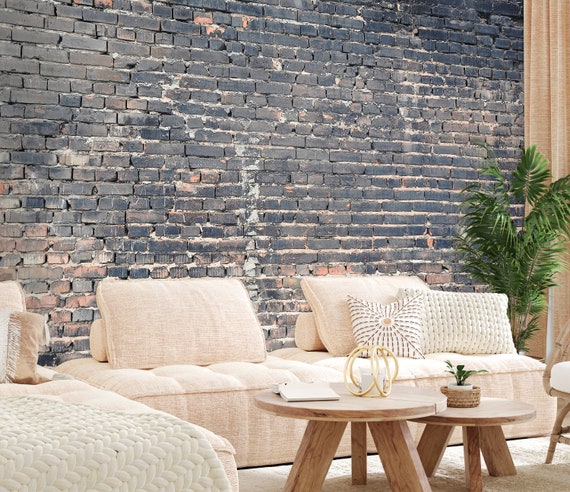 Brick Wallpaper Faux Pattern 3d Red Brick Retro Peel and Stick - Etsy Brick Wallpaper Faux Pattern 3d Red Brick Retro Peel and Stick - Etsy