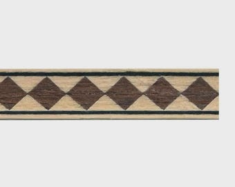 Marquetry Inlay Banding, Decorative Wood Veneer Furniture Trim, Cabinetry Border Strip