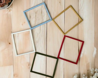 A4 Bobbin bubble Photo Frame: Farrow & Ball Colors, Handmade in Kent