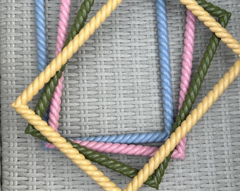 Handmade A4  Rope Twist Picture Frame – Rustic Home Decor