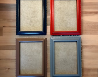 Handmade Scallop A4 Picture Frame, Wall Hanging Fittings