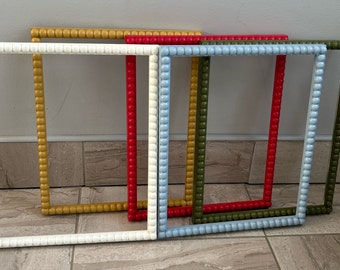 Bobbin Photo Frame 12x10,15x15in  Handmade Painted Wood Frame